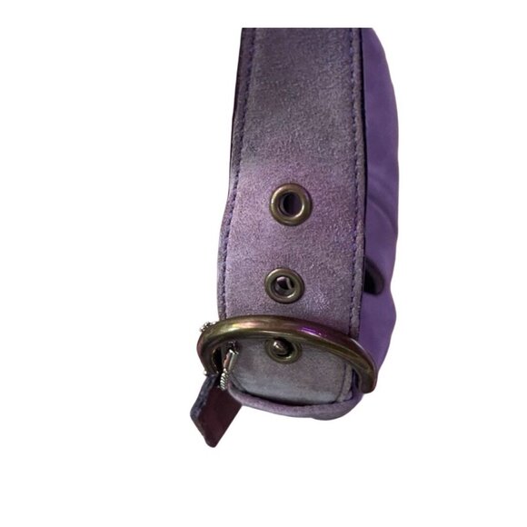 Coach Vtg Soho Hobo Bag Purple Suede Exterior 2154, Y2K Mini Trending 2000s - Picture 7 of 7